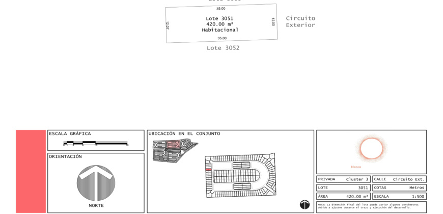 Lote en Venta en Exclusiva Privada  cerca de Autodromo Yucatán